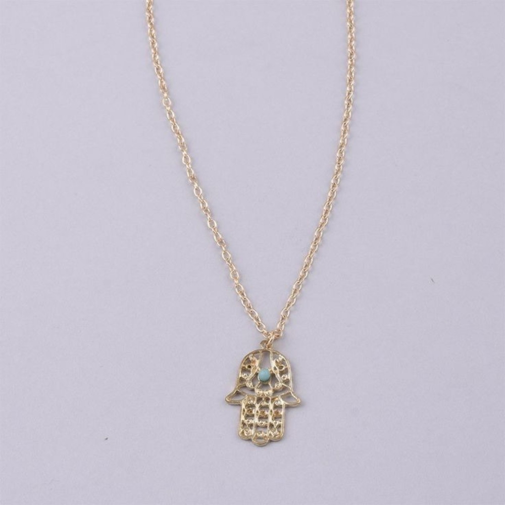 New in package. 2 Hamsa Boho Necklaces.
